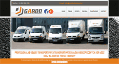 Desktop Screenshot of gardo-transport.pl