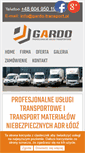 Mobile Screenshot of gardo-transport.pl