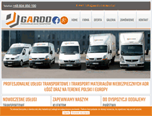 Tablet Screenshot of gardo-transport.pl